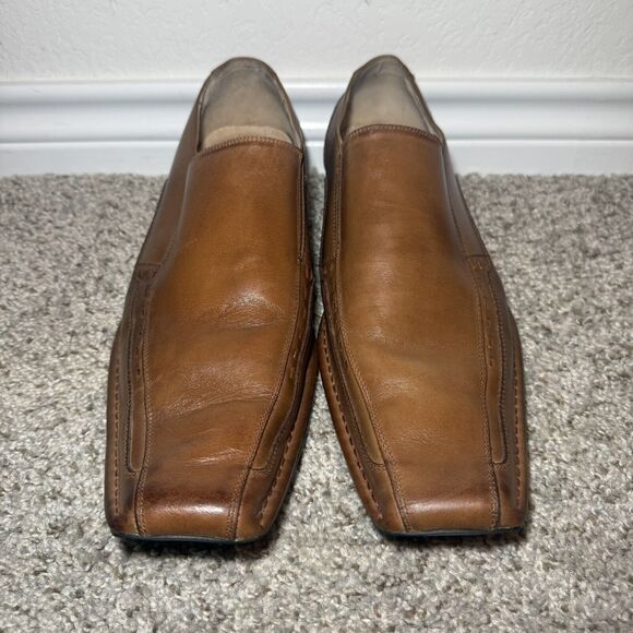 Stacy Adams Brown Dress Shoes Size 10.5 M Slip On - Picture 2 of 9